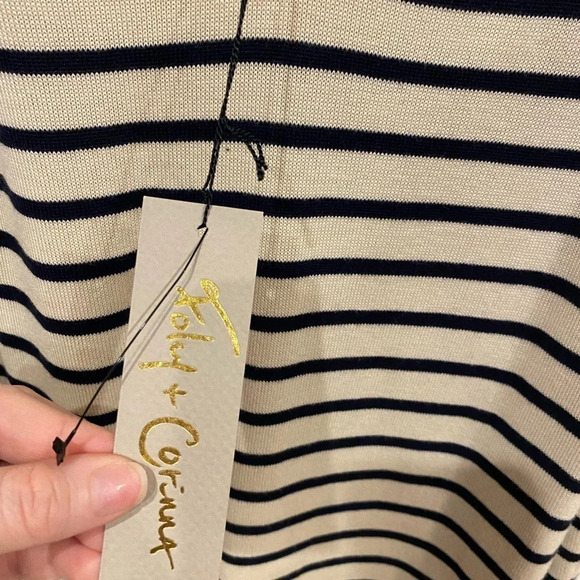 NWT Foley + Corinna Striped Sweater Dress Size Large - Picture 3 of 4